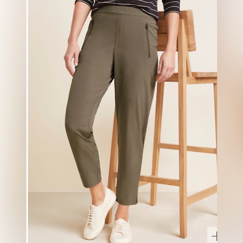 Garnet Hill Sage Ankle Pants